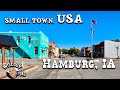 small town, USA // Hamburg, Iowa // Population 890