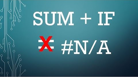 Sum a column excluding #NA