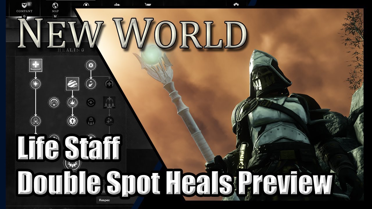 New World Life Staff 2vX PVP Double Spot Heals Build YouTube