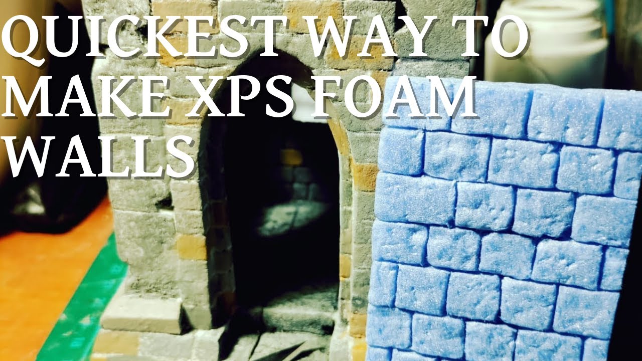 Building this crumbling stone (dice) tower out of XPS foam -- how can I add  grout between the stones while keeping the texture of the blocks? :  r/TerrainBuilding
