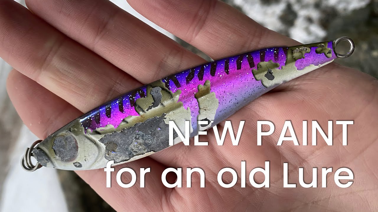 DIY AIRBRUSHING FISHING LURE painting an old jig YouTube