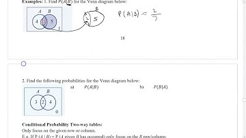8/8 Video 1 Conditional Probability