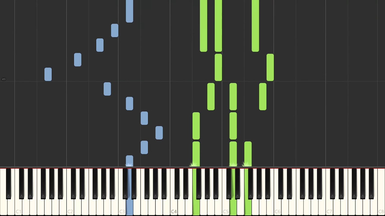 Reys Theme - Star Wars [Piano Tutorial] (Synthesia)