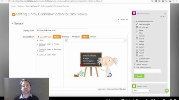 ClickView videos within Moodle 2.9