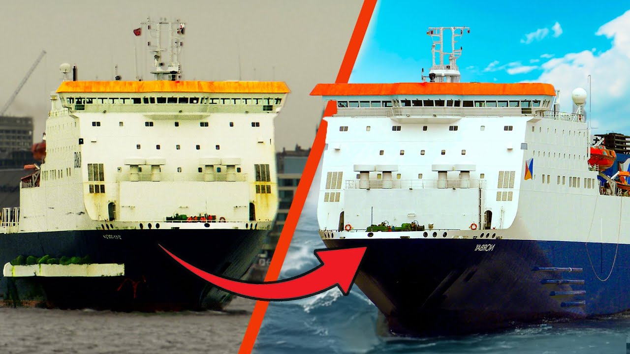 Documentary backdrop image for The Gargantuan Task Of Restoring A 17,000 Ton Ferry (2024)