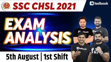 SSC CHSL Exam Analysis 2021 - 5 August Shift 1 | SSC CHSL Review + Asked Questions