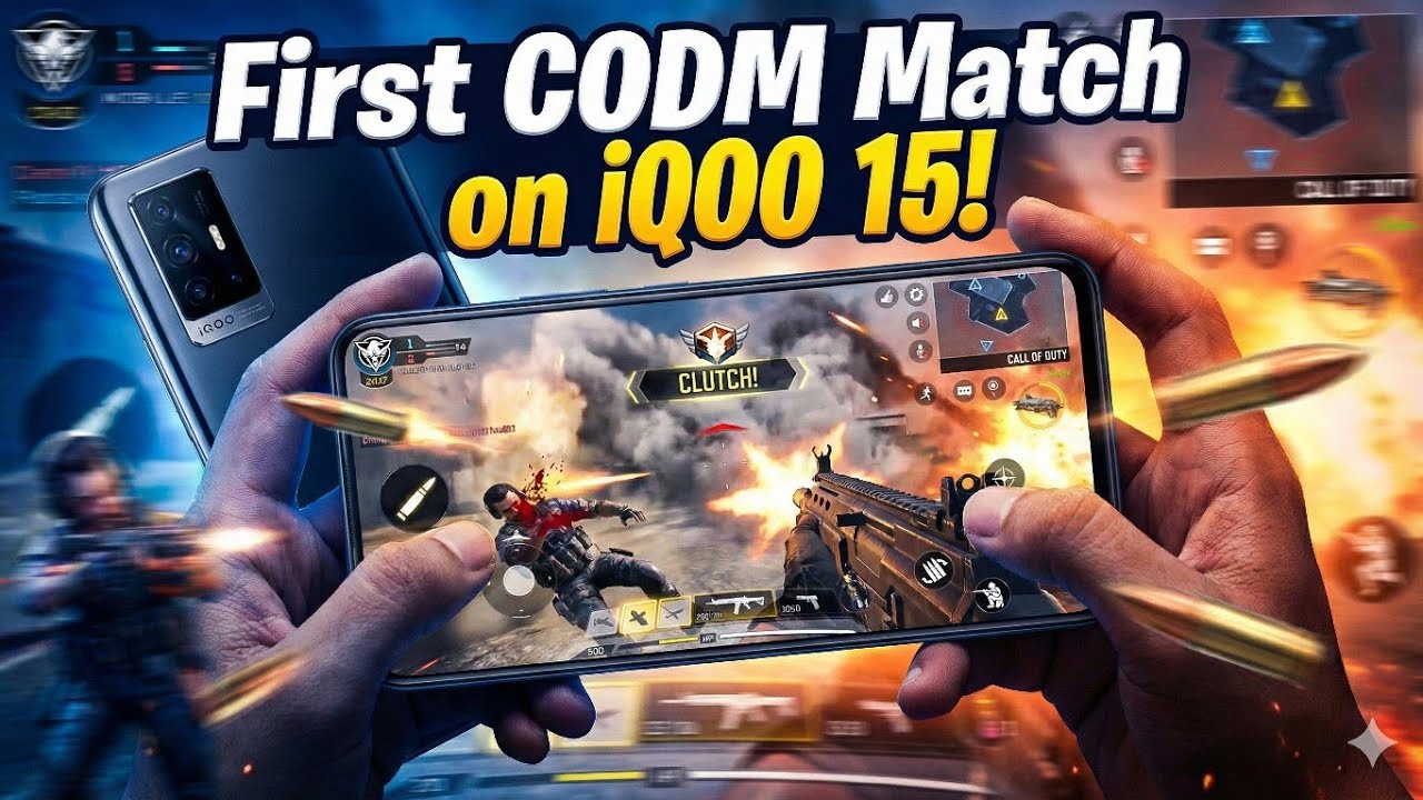 First codm match on iQOO 15 ,Raw sensi,Hand not set