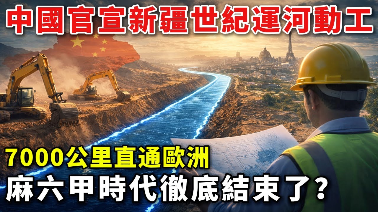 突發！中國官宣新疆世紀運河動工，7000公里直通歐洲，麻六甲時代要結束了？