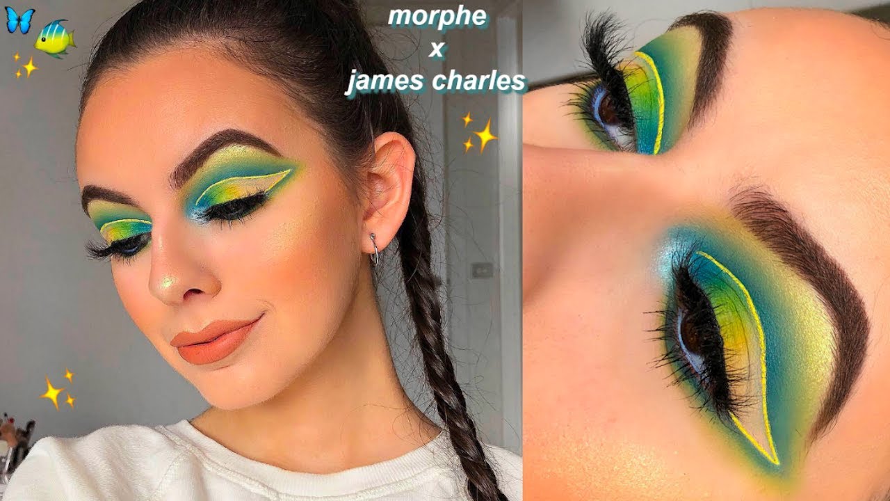 James Charles palette eyeshadow look  Orange eye makeup, Makeup tutorial  eyeshadow, Eyeshadow makeup