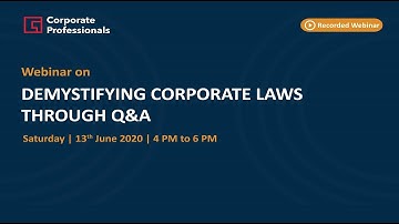 Demystifying Corporate Laws through Q & A | Pavan Kumar Vijay | Geetika Anand | Savithri Parekh