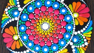 Easy dot mandala art for beginners #89-full video tutorial by shwetaart03