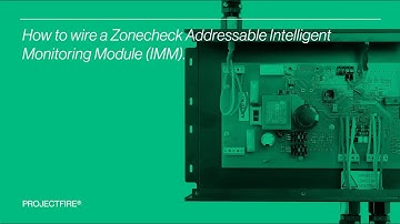 Zonecheck Addressable - How to wire an IMM