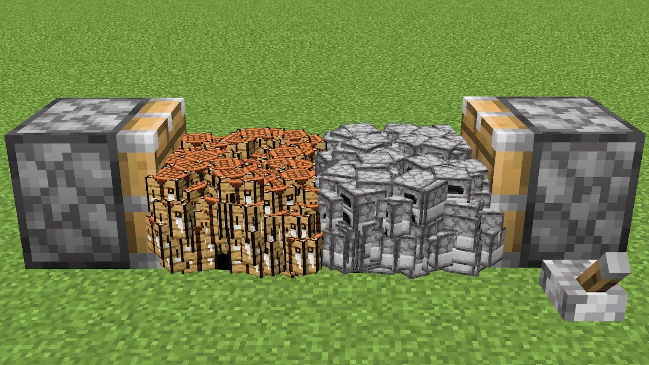 1000 crafting table + 1000 furnace = ??? YouTube