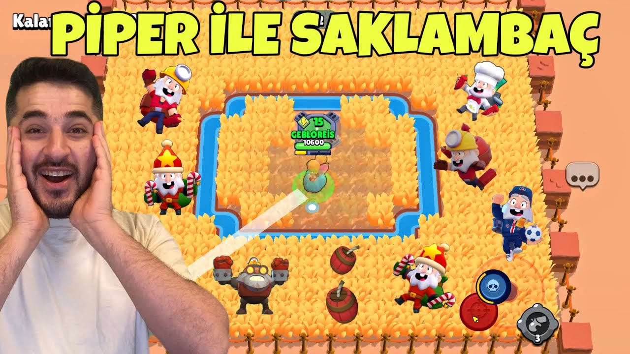 PİPER OLUP DYNAMIKE AVLADIM, ÇALILARDA SAKLAMBAÇ!  BRAWL STARS