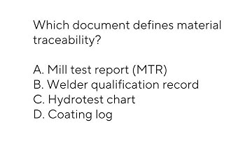 API 1169 Practice Exam - Part 5   Testing, Documentation & Compliance