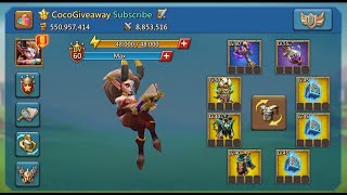 550M T4 ACCOUNT GIVEAWAY!!! COMES WITH 700K GEMS!!! - Lords Mobile screenshot 4