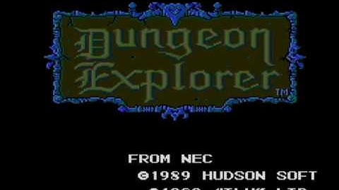 Dungeon explorer Turbografx 16 intro