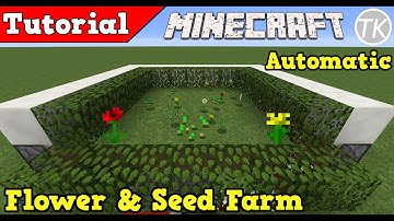AUTOMATIC Flower & Seed Farm! Minecraft Tutorial