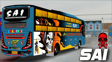 sai bus livery|sai travels bus mod for bussid|update 4.3.2