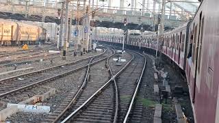 Entering Howrah railway station very slowly 🐌 . #ser #train #indianrailways