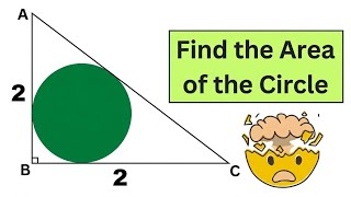 Can You Find the Area of the Inscribed Circle (Right Isosceles Triangle)