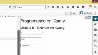 Evento blur | Eventos en jQuery | Programando en jQuery