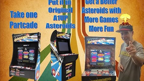 Putting a Asteroids Partycade into the original A1UP Asteroids