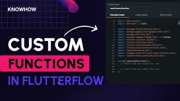 Custom Functions in FlutterFlow 2024 | No Code Development