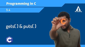gets | fgets | puts | Programming in C | EST102 | KTU | Malayalam