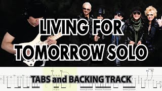 Scorpions LIVING FOR TOMORROW Guitar Solo Lesson with TABS and Backing Track by Alvin De Leon