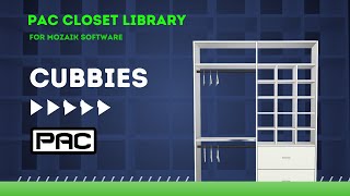 Celebrity PAC Closet Library - Cubbies - Best Method in Mozaik Wealth