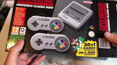 Nintendo SNES Classic Mini Unboxing and hands on | English 4K