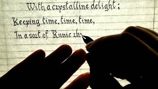 Handwriting E. A. Poe's "The Bells" Part 3