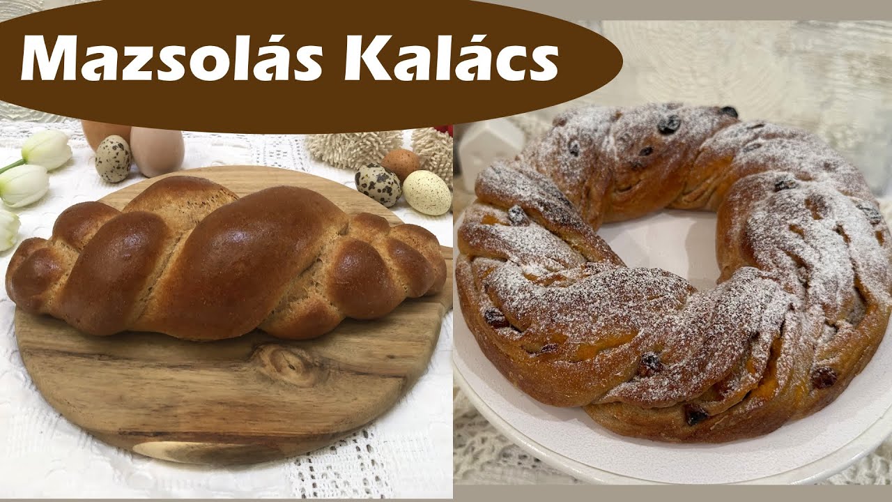 Teljes kiőrlésű, cukormentes Kalács kétféle formázással|HagymaLekvár