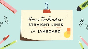 How to Draw Straight Lines in Jamboard on Computer and iPad | 如何在Jamboard畫直線 | G Suite | 數位白板