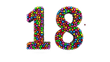 Learn Number 18 on 3d Color Balls | Sparta Halftone Pop Effects (sponsored by preview2effects)