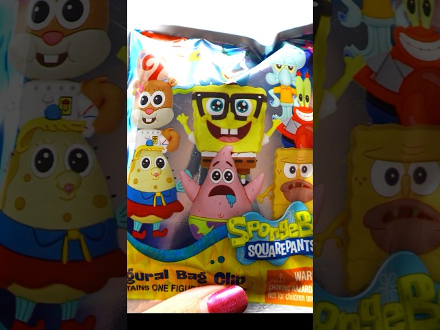 We opened a mystery bag—can you guess which SpongeBob character was inside? #spongebob
