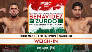 Premier Boxing Champions PPV LIVE: Benavidez vs Zurdo: Weigh-In 🥊 | Prime Video