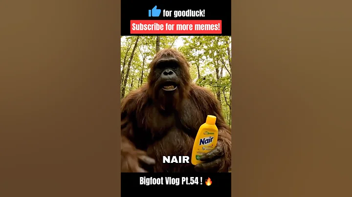 Bigfoot Vlog 54 - Trying Nair! 😂 #memes #shorts #ai #bigfoot
