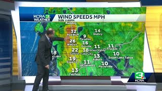High winds bring fire danger to parts of Northern California