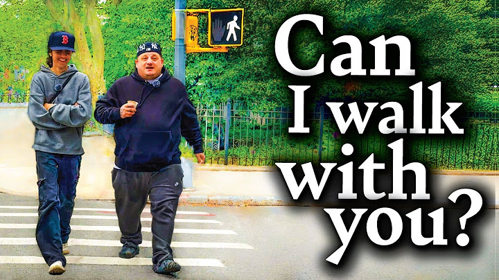 I asked strangers if I could walk with them...