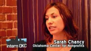 Greater OKC Chamber -- InternOKC Program Benefits -- Sarah Chancy, Oklahoma Center for Nonprofits Net Worth