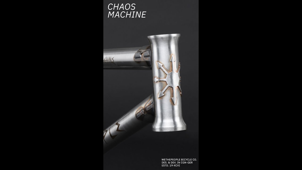 DISC BRAKES! The Chaos Machine Frame is here! WETHEPEOPLE BMX