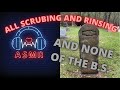 ASMR Headstone cleaning (Scrubbing and Rinsing)