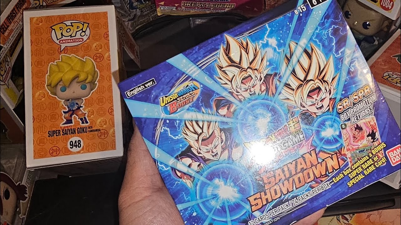 DBS Card Game : Saiyan Showdown | Booster Box Opening | SCR pulled ...