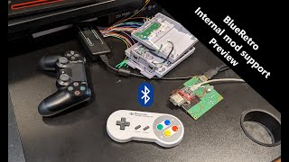 BlueRetro internal mod support preview Super NES classic mini