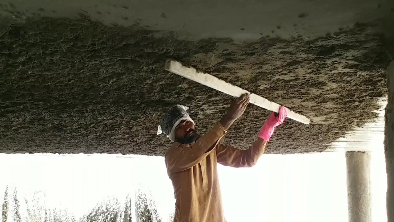 Plaster Rafters How to plaster rrc roof with plaster design - YouTube