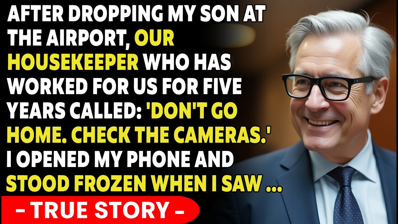 After I Dropped My Son At The Airport, Our Housekeeper Called: 'Don't Go Home. Check The Cameras.