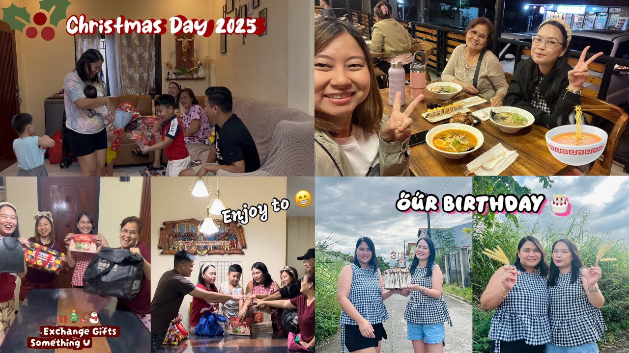CHRISTMAS DAY And OUR 31st BIRTHDAY at Lipa (gift giving part2,games, simple bday celebration)