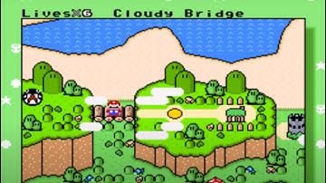 Phenomenal Mario World; Cloudy Bridge (level 2)